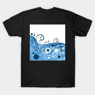 Abstract  Water Flowers T-Shirt
